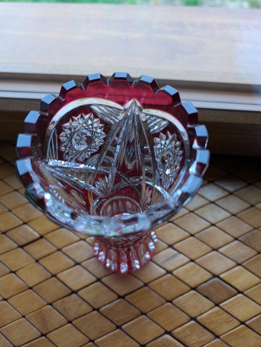 Wazon kryształowy Lausitzer Glas DDR