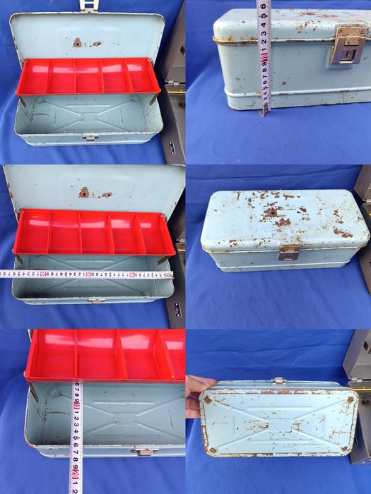 Советский железный чемодан для инструмента ящик тракторный СССР