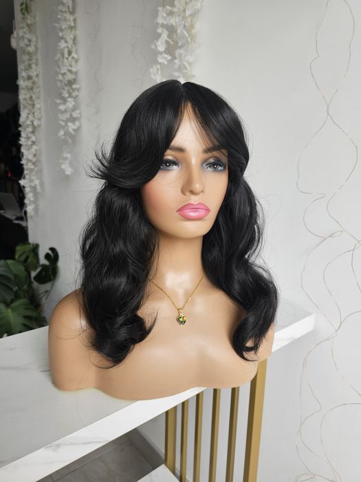 Tupet topper Wiola fala zagęszczenie I uzupełnienie włosów kawa palona