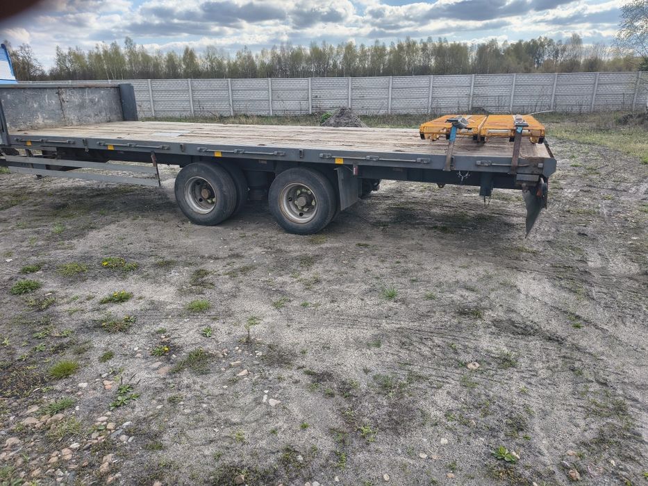 Przyczepa laweta niskopodwoziowe DMC 18000kg tandem  zdrowa solidna na poduszkach