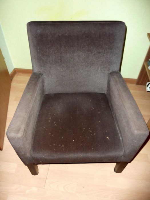 Fotele  2 szt brązowe na kółkach