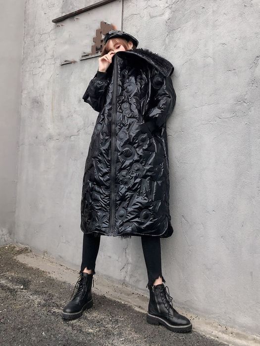 Куртка подовжена з капюшоном жіноча