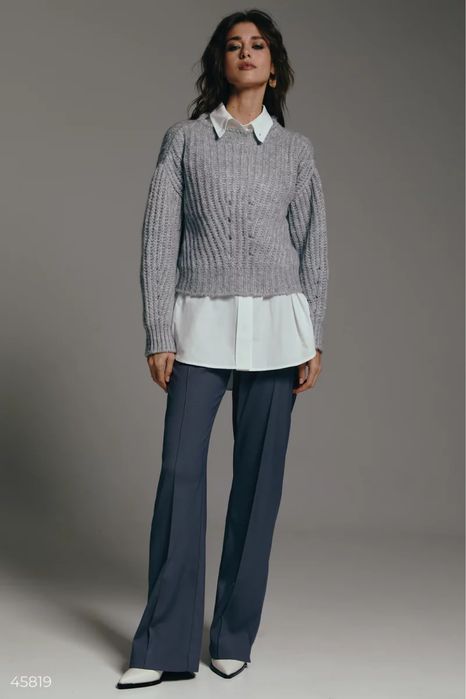 Сірий джемпер Gepur