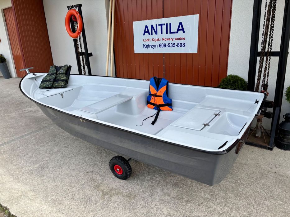OKOŃ 380 Łódka wiosłowa wędkarska / 100 łódek na placu!!! Transport
