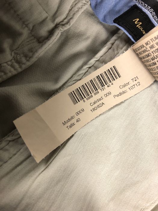 Kremowe chlopiece eleganckie spodnie chinosy Massimo Dutti