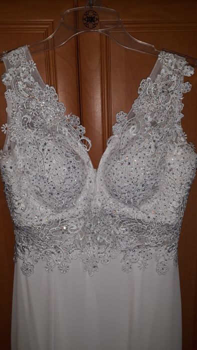 Sukienka ślubna biała + szal gratis