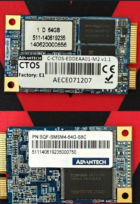 Dysk SSD mSATA 64gb Advantech