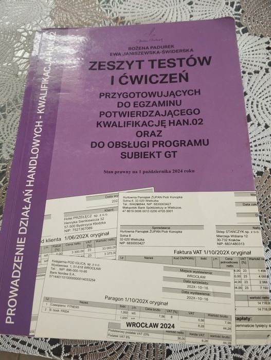 Zeszyt ćwiczeń przygotowujący do egzaminu -tehnikum