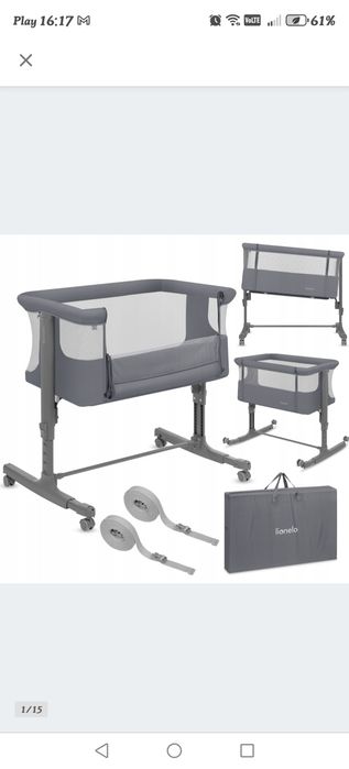 Łóżeczko, kołyska, dostawka do łóżka Lionelo Aurora