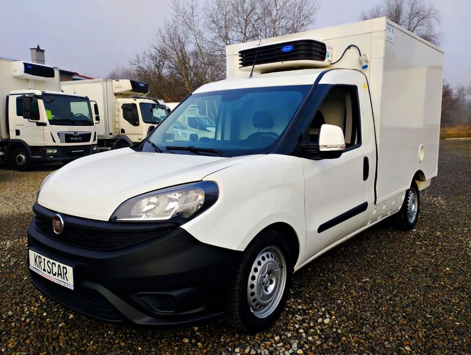 Fiat Doblo Chłodnia 105KM 2 zasilania chłodni  I właściciel FRCX ( chłodzi do -20 przy +30) KLIMA , kpl historia km