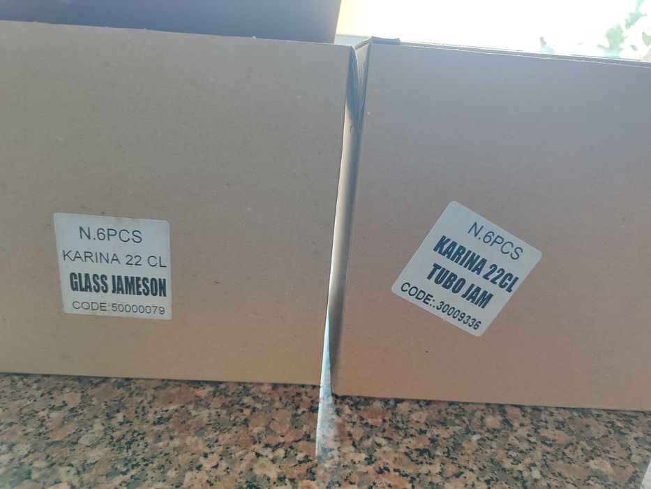 Copos de vidro Jameson