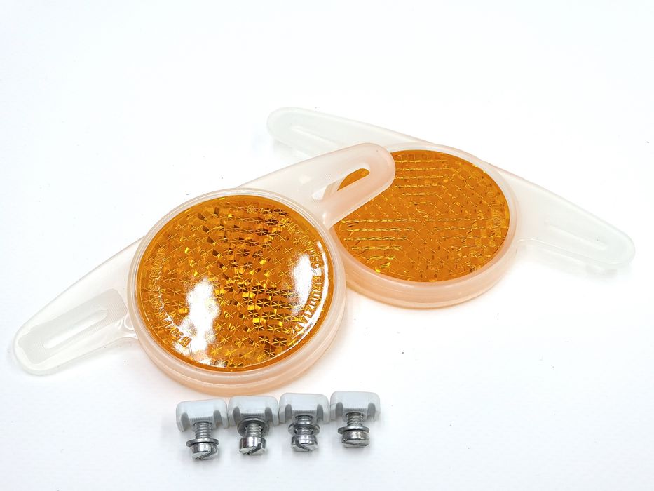 NOWE Odblaski kół Romet FSM Solidarność na szprychy kół PRL Wigry Jubi