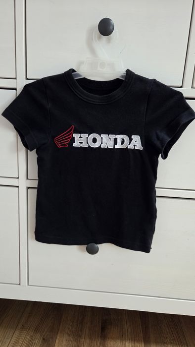 Koszulka dla chłopca z wyszytym logo honda 110