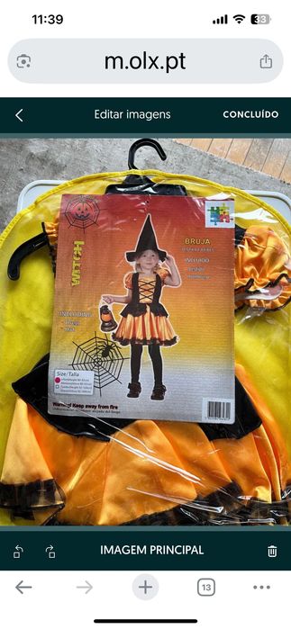 Halloween, Fato bruxa 80-92cm