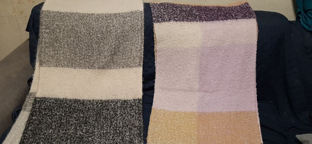 3 Echarpes de lá quentes e gola  como novas