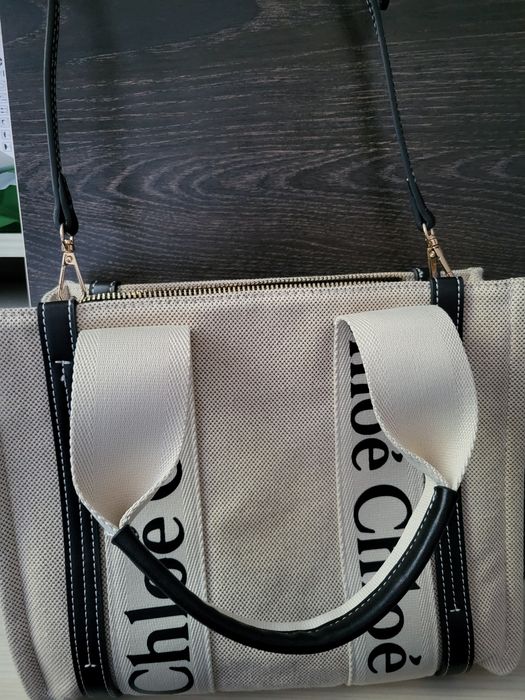 Duża torebka materialowa Chloe