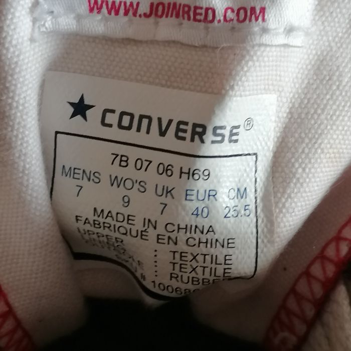 Trampki converse czerwone