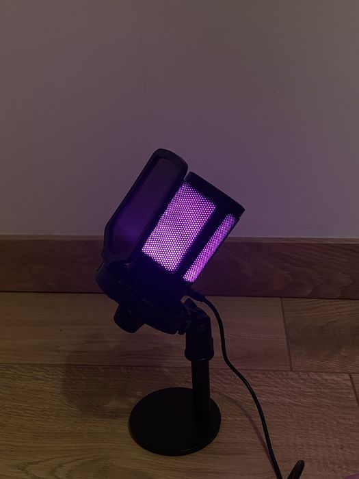 Mikrofon świecący LED