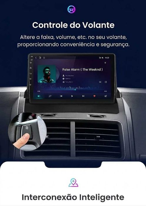 Rádio Android Junsun Dodge Journey 2009 a 2012 CARPLAY 9" GPS 2/32gb SELADO
