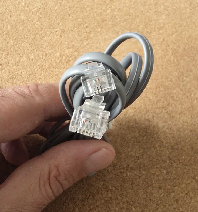 Kabel Telefoniczny RJ11 6P2C Nowy dł. 2m