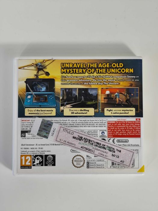 Adventures Of Tintin: Secret Of Unicorn - Nintendo 3DS