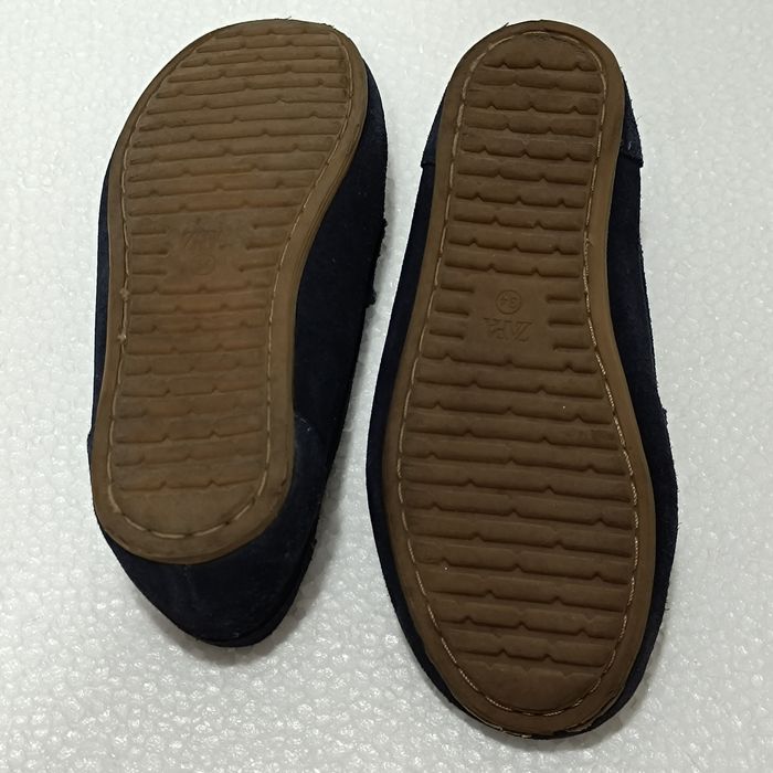 Sapatos Camurça Azul Zara Criança Tamanho 34