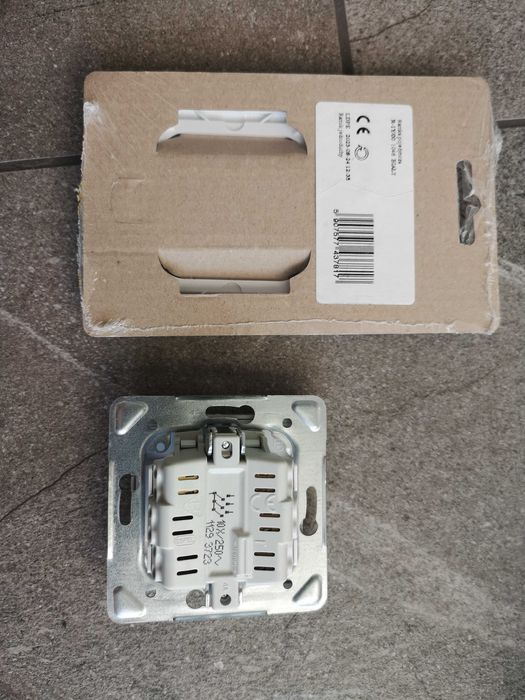 Włącznik impresja Ospel  3 klawiszowy + ramka biała