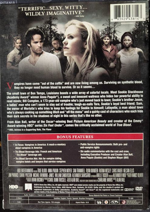 Sangue Fresco (True Blood) - Temporada 1 em DVD (5 discos) - Original