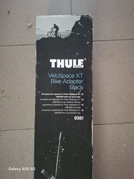 Bagażnik rowerowy adapter Thule VeloSpace XT 9381 Black