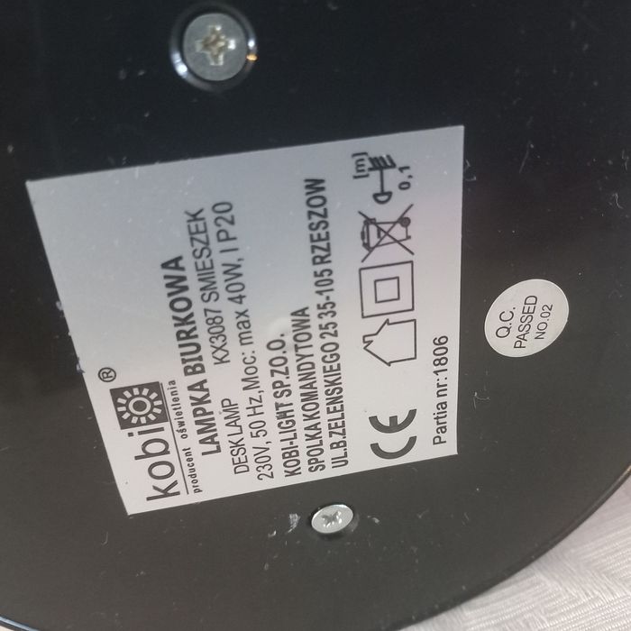 Lampka biurkowa PRL vintage