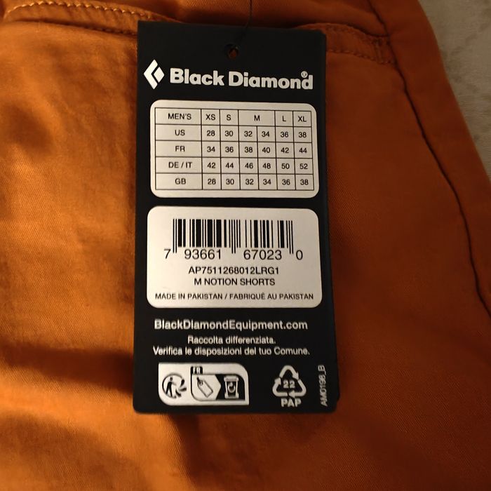 Нові чоловічі шорти Black Diamond Notion, розмір L / 34
