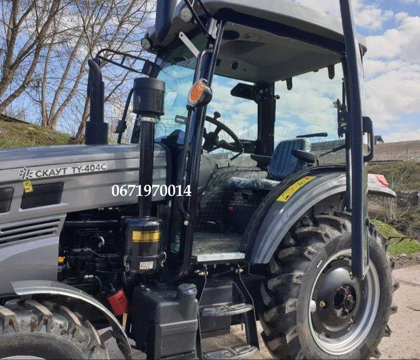 Мінітрактор СКАУТ TY-404С з кабіною Дводискове Доставка по Україні -0!