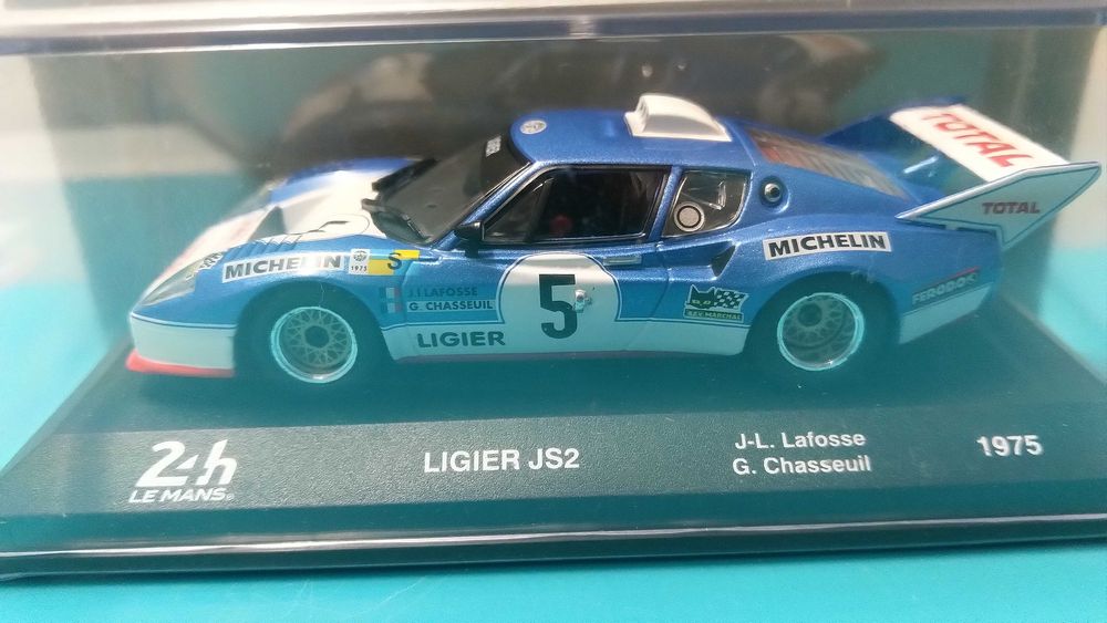 Ligier JS2 #5 - 24h Le Mans 1975: Miniatura IXO na escala 1/43