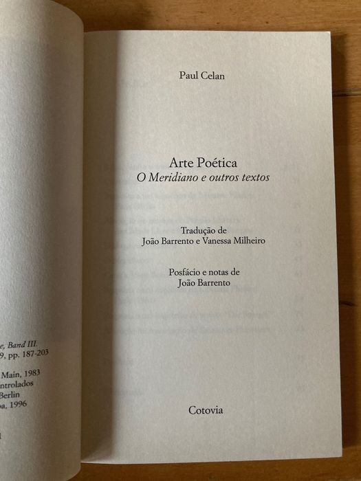 Arte Poética de Paul Celan