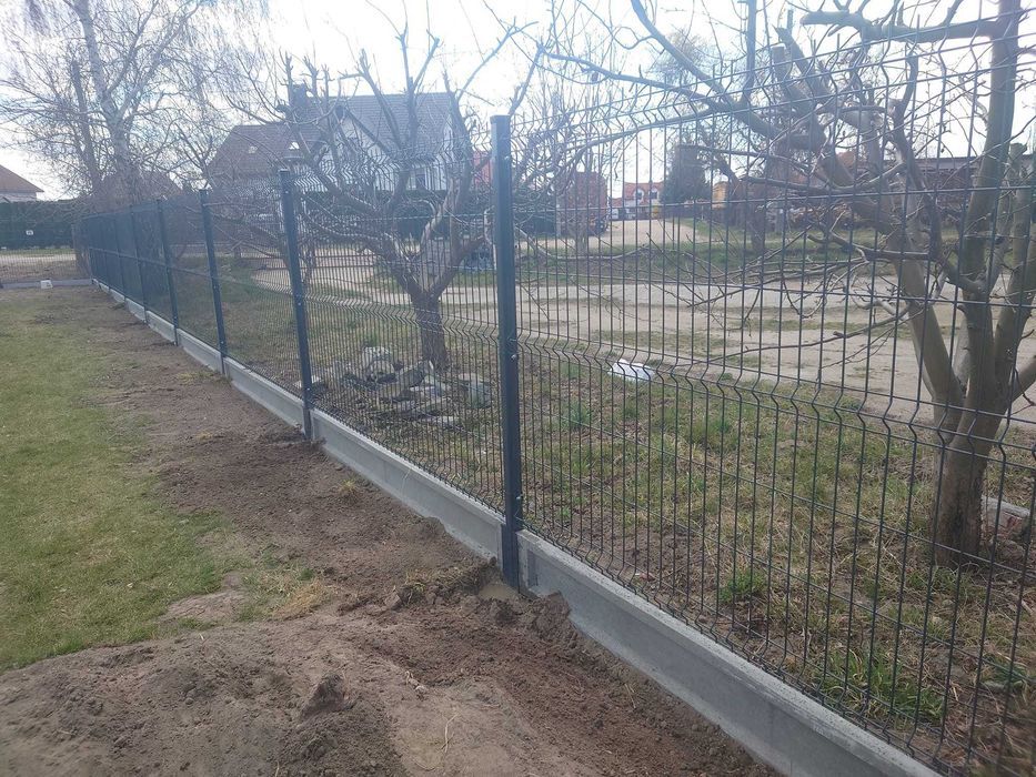 Ogrodzenia panelowe panele słupki brama furtka płot palety