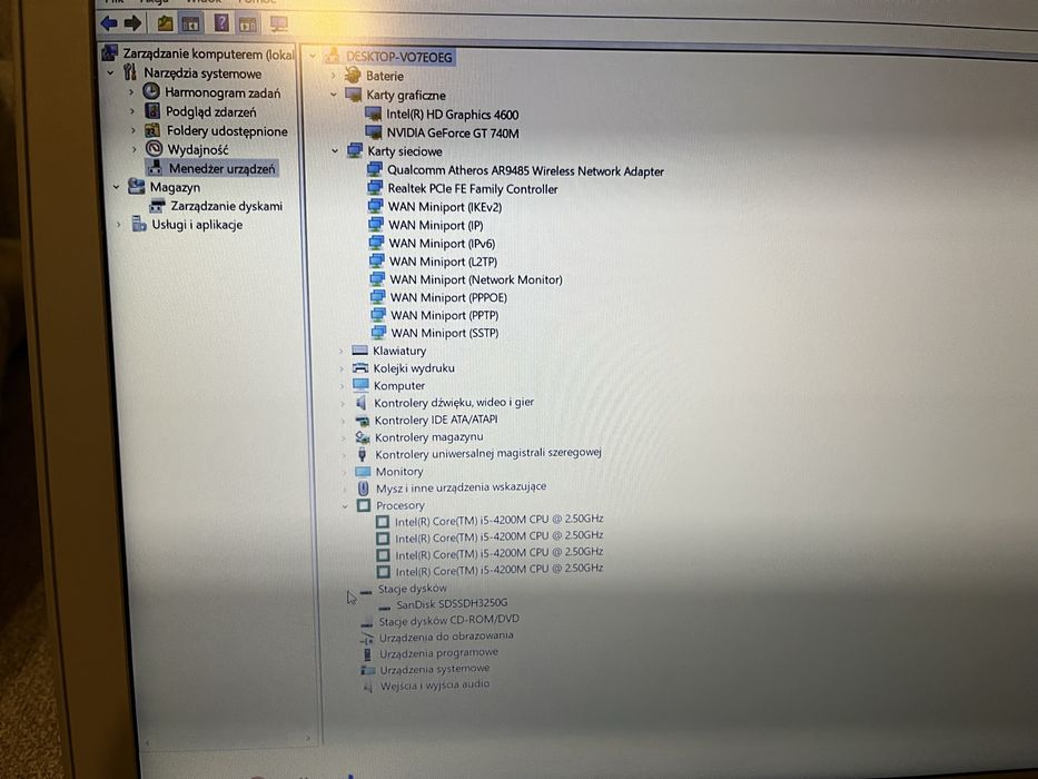 Lenovo IdeaPad Z510 i5 nVidia GT 740M 256 SSD Nowa Bateria