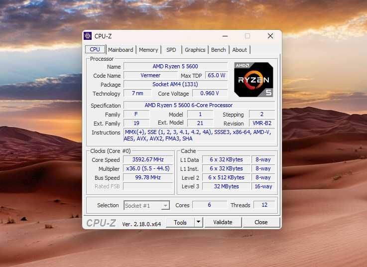 Игровой ПК / Ryzen 5 5600 / RX 6600 / 32GB RAM
