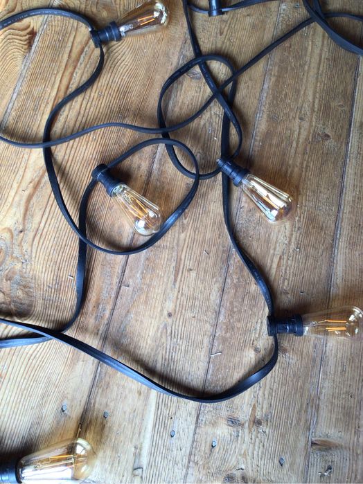 Profesjonalna girlanda żarówkowa/ ogrodowa 15 m lub 50 m