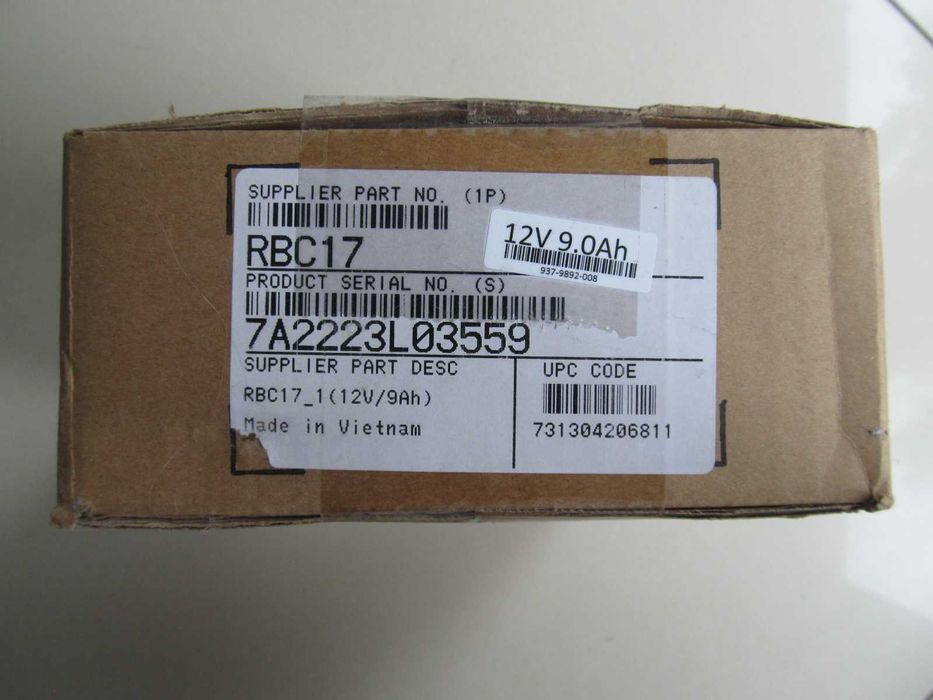 Akumulator APC RBC17 12V 9Ah do UPS innych zastosowań