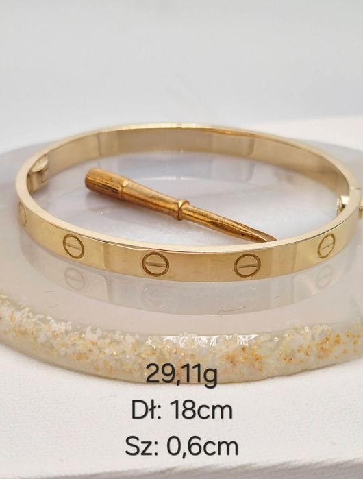 Złota bransoletka cartier 585 14k NOWA