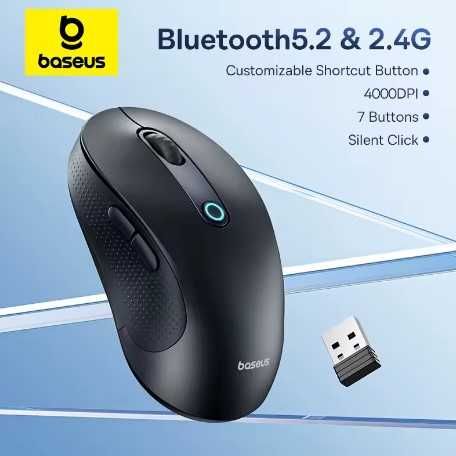 Беспроводная мышь Baseus F02 Bluetooth/USB (black)