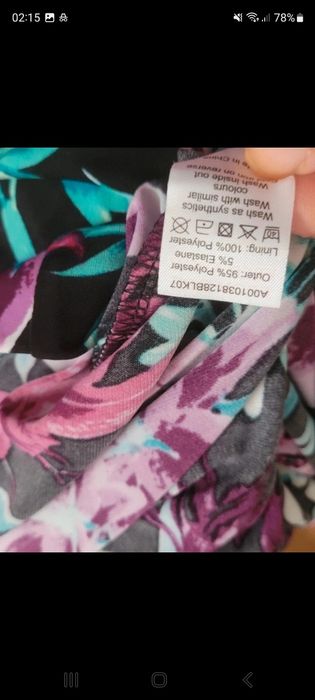 Suknia maxi kwiaty kamienie