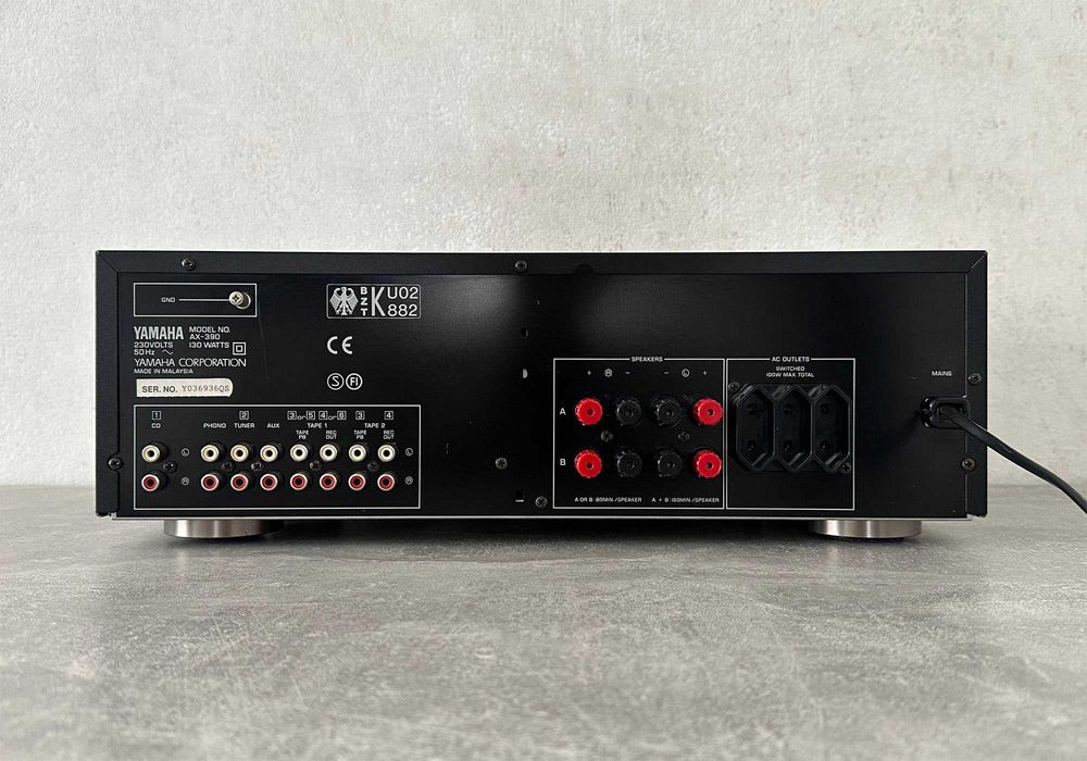 Підсилювач Yamaha AX-390 (2 × 90 Вт / 6 Ом / фонокоректор)