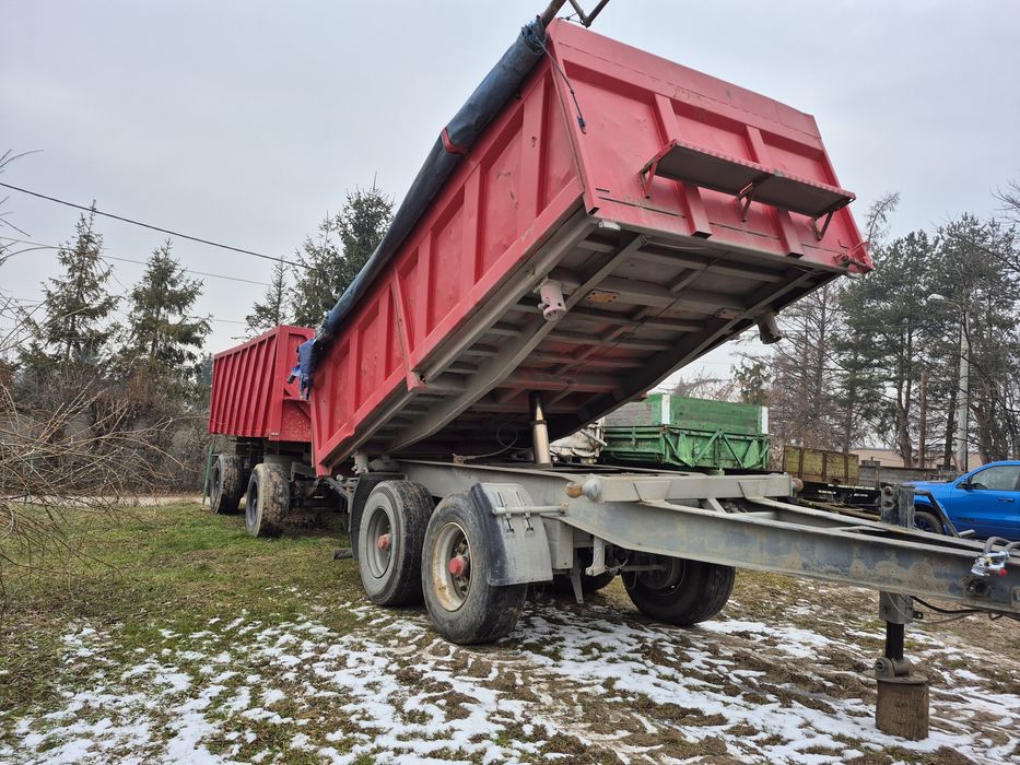 Przyczepa rolnicza tandem czeska bss panav Brandys okazja 3 stronny