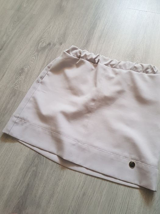 Spódniczka mini szara z kieszeniami L 40