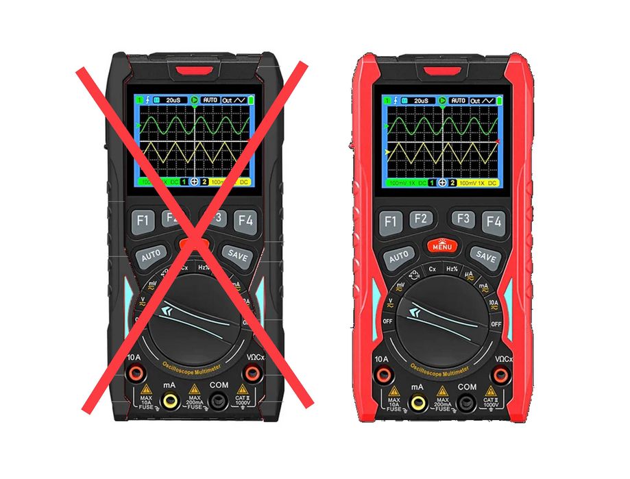 GVDA GD188 Oсцилограф/Мультиметр 3 в 1 - 12MHz 50MSa/s на щупах мульт.