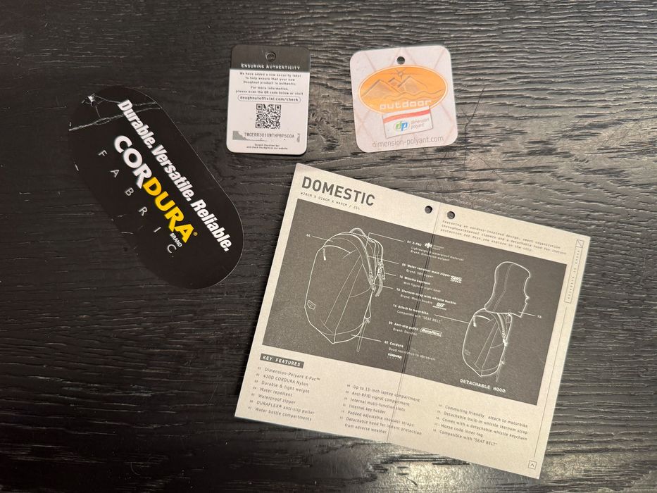 ‼️ Plecak Doughnut Domestic Black szkolny miejski podróżny czarny 21L