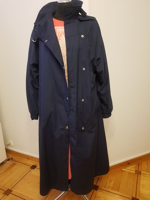 Płaszcz wiosenny, granatowy, rozmiar L/XL