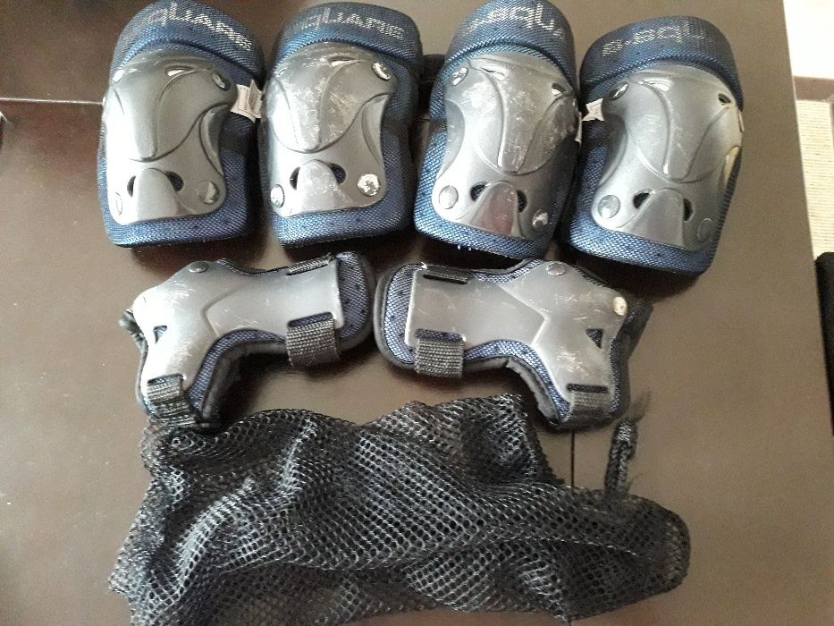 Patins em linha, nº 31+proteções cotovelos, joelhos e punhos