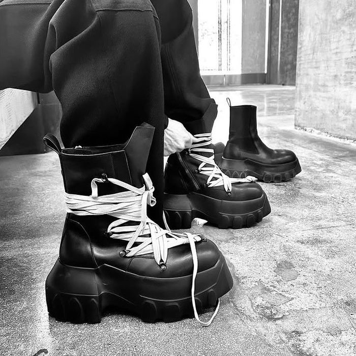 Rick Owens Mega Tractor Megalace boots